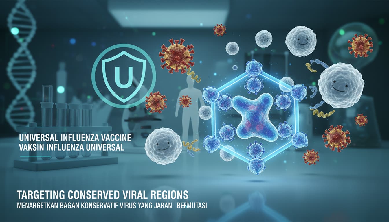 Vaksin Influenza Universal: Menargetkan Bagian Konservatif Virus yang Jarang Bermutasi