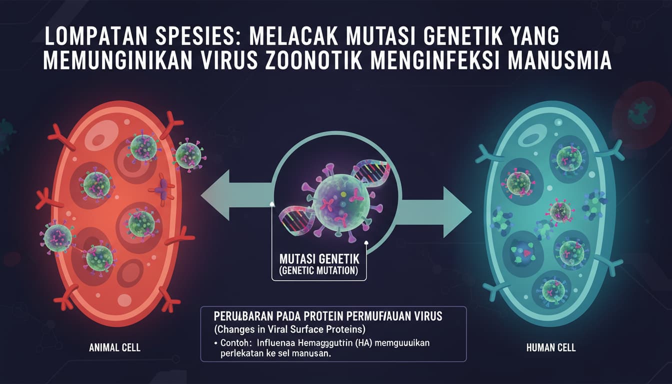 Lompatan Spesies: Melacak Mutasi Genetik yang Memungkinkan Virus Zoonotik Menginfeksi Manusia